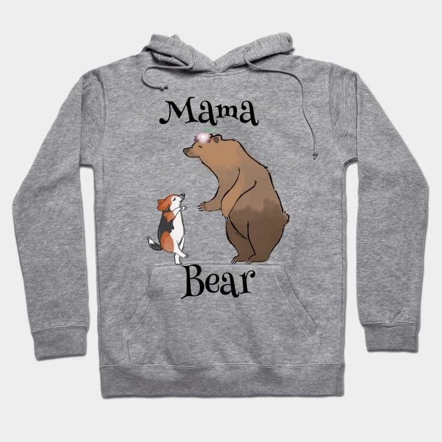 Mama Bear and Baby Beagle Hoodie by bumblebeebuiscut